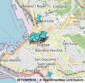 Mappa Via Giosuè Carducci, 34122 Trieste TS, Italia (0.42538)