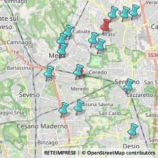 Mappa Via Adria, 20821 Meda MB, Italia (2.44667)