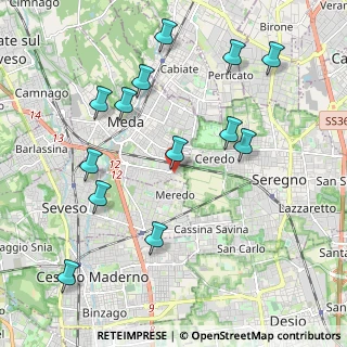 Mappa Via Adria, 20821 Meda MB, Italia (2.22538)