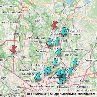 Mappa Via Adria, 20821 Meda MB, Italia (9.325)