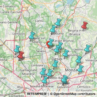 Mappa Via Adria, 20821 Meda MB, Italia (9.5225)