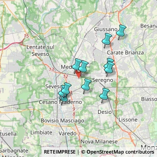 Mappa Via Adria, 20821 Meda MB, Italia (2.93273)