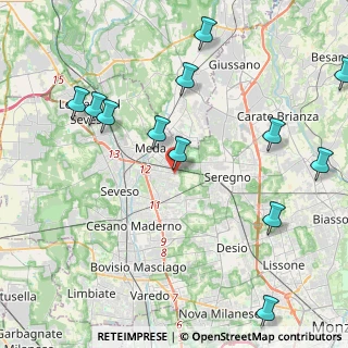 Mappa Via Adria, 20821 Meda MB, Italia (5.085)