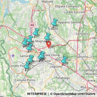 Mappa Via Patrioti, 21058 Solbiate Olona VA, Italia (7.09909)
