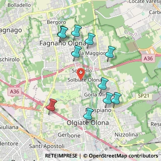 Mappa Via Patrioti, 21058 Solbiate Olona VA, Italia (1.96091)