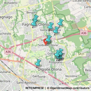 Mappa Via Patrioti, 21058 Solbiate Olona VA, Italia (1.70333)