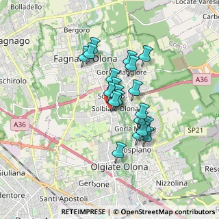 Mappa Via Patrioti, 21058 Solbiate Olona VA, Italia (1.2965)