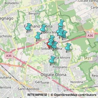 Mappa Via Patrioti, 21058 Solbiate Olona VA, Italia (1.2325)