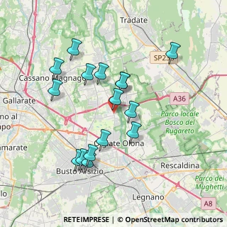 Mappa Via Patrioti, 21058 Solbiate Olona VA, Italia (3.505)