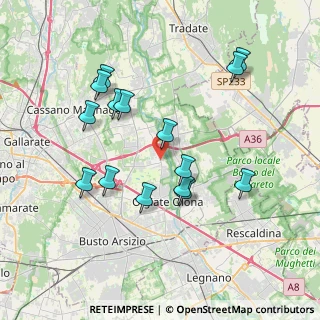 Mappa Via Patrioti, 21058 Solbiate Olona VA, Italia (3.68933)