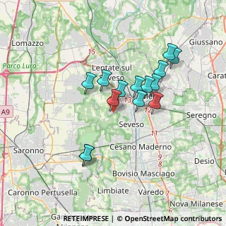 Mappa Via Giovanni Verga, 20825 Barlassina MB, Italia (2.98214)