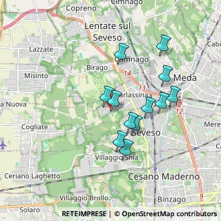 Mappa Via Giovanni Verga, 20825 Barlassina MB, Italia (1.56)