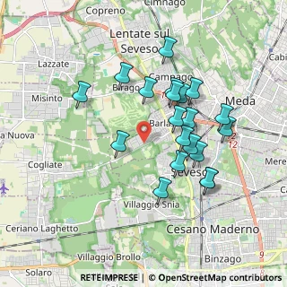 Mappa Via Giovanni Verga, 20825 Barlassina MB, Italia (1.6635)