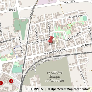 Mappa Via Immacolata, 9, 35013 Cittadella, Padova (Veneto)