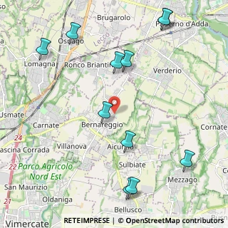 Mappa Via dei Gelsi, 20881 Bernareggio MB, Italia (2.61727)