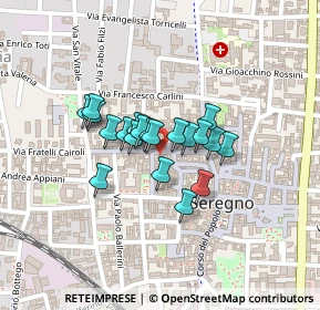 Mappa Piazza Caprera, 20831 Seregno MB, Italia (0.14)
