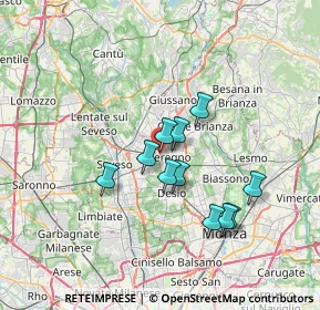 Mappa Via Giovanni Segantini, 20831 Seregno MB, Italia (5.66818)