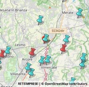 Mappa Via Milano, 20865 Usmate Velate MB, Italia (6.292)
