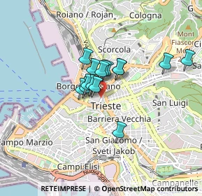 Mappa 34122 Trieste TS, Italia (0.54067)