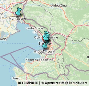 Mappa 34122 Trieste TS, Italia (7.8425)