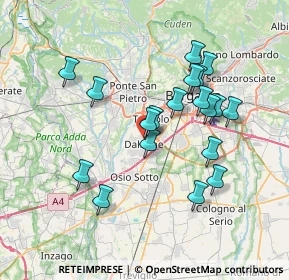 Mappa Viale Betelli, 24044 Dalmine BG, Italia (6.69053)