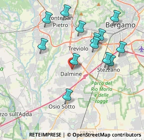 Mappa Viale Betelli, 24044 Dalmine BG, Italia (3.91308)