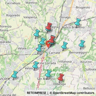 Mappa Via per Carnate, 20866 Carnate MB, Italia (1.78067)