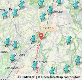 Mappa Via per Carnate, 20866 Carnate MB, Italia (6.5405)