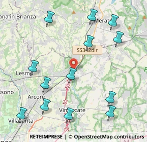 Mappa Via per Carnate, 20866 Carnate MB, Italia (4.97385)