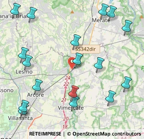 Mappa Via per Carnate, 20866 Carnate MB, Italia (5.26529)
