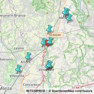 Mappa Via per Carnate, 20866 Carnate MB, Italia (4.19909)