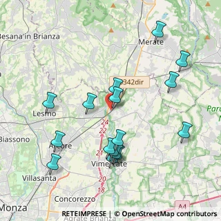 Mappa Via per Carnate, 20866 Carnate MB, Italia (4.20188)