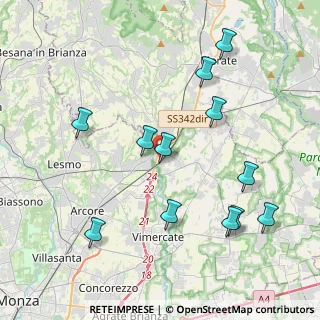 Mappa Via per Carnate, 20866 Carnate MB, Italia (4.3375)