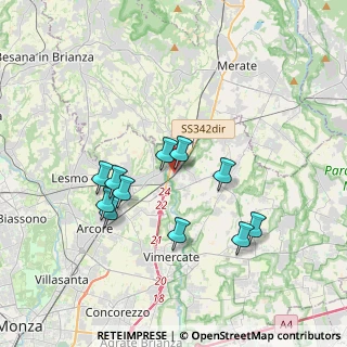 Mappa Via per Carnate, 20866 Carnate MB, Italia (3.32364)