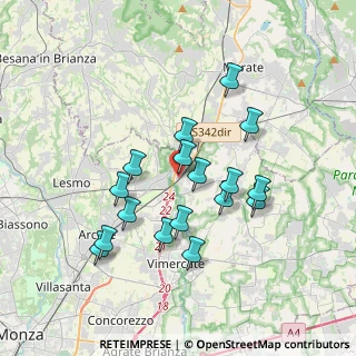 Mappa Via per Carnate, 20866 Carnate MB, Italia (3.27412)