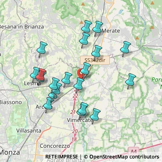 Mappa Via per Carnate, 20866 Carnate MB, Italia (3.853)