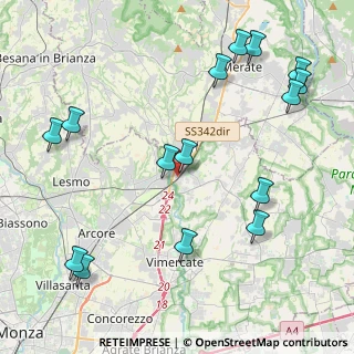 Mappa Via per Carnate, 20866 Carnate MB, Italia (5.142)