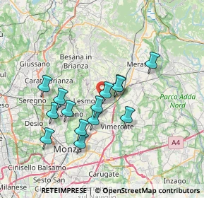 Mappa Via Alessandro Volta, 20865 Usmate Velate MB, Italia (6.18357)