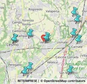 Mappa Via Alessandro Volta, 20865 Usmate Velate MB, Italia (2.46167)