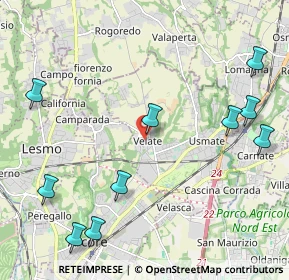 Mappa Via Alessandro Volta, 20865 Usmate Velate MB, Italia (2.80818)