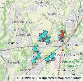 Mappa Via Alessandro Volta, 20865 Usmate Velate MB, Italia (1.34818)