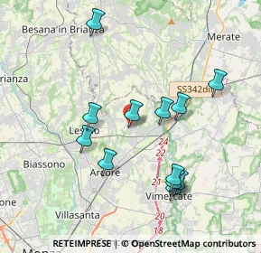 Mappa Via Alessandro Volta, 20865 Usmate Velate MB, Italia (3.675)