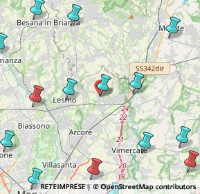 Mappa Via Alessandro Volta, 20865 Usmate Velate MB, Italia (6.65412)