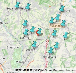 Mappa Via Alessandro Volta, 20865 Usmate Velate MB, Italia (4.01)