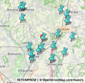 Mappa Via Alessandro Volta, 20865 Usmate Velate MB, Italia (4.332)