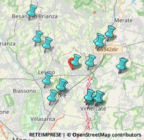 Mappa Via Alessandro Volta, 20865 Usmate Velate MB, Italia (3.9875)