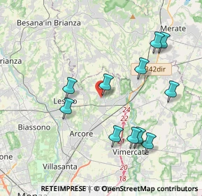 Mappa Via Alessandro Volta, 20865 Usmate Velate MB, Italia (3.98909)