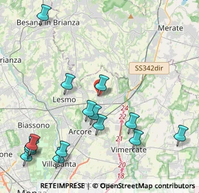 Mappa Via Alessandro Volta, 20865 Usmate Velate MB, Italia (5.072)