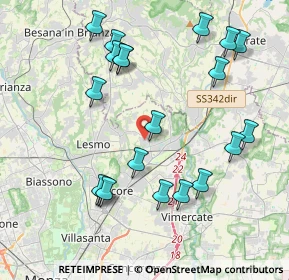 Mappa Via Alessandro Volta, 20865 Usmate Velate MB, Italia (4.3055)