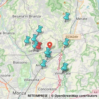 Mappa Via Alessandro Volta, 20855 Usmate Velate MB, Italia (3.31417)